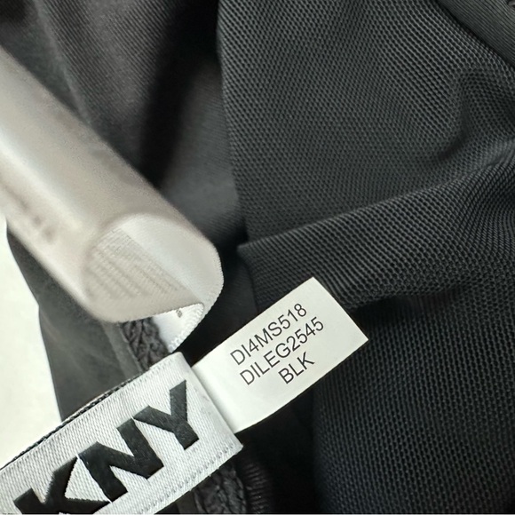 DKNY One Piece Swimsuit Women's SMALL Twist Front Keyhole Slimming Black NEW $79 - Picture 11 of 15